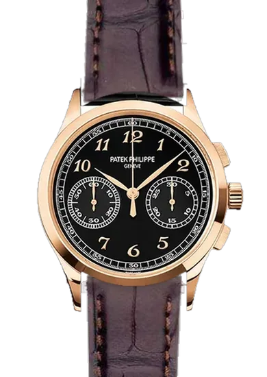Complications 5170R-010 con Correa de cocodrilo marrón oscuro mate
