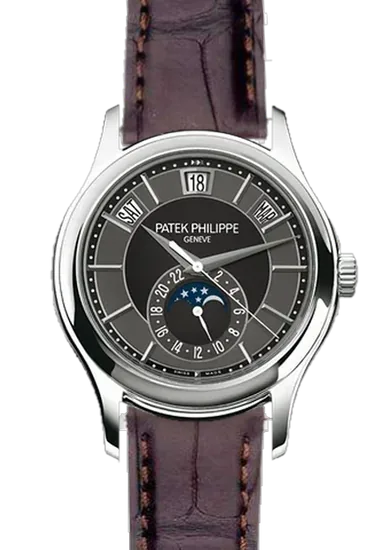 Complications 5205G-010 con Correa de cocodrilo marrón oscuro mate