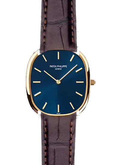 Golden Ellipse 3738/100J-012 avec Bracelet en alligator marron foncé mat