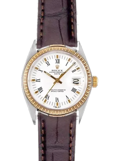 Date 1505 con Cinturino Alligatore Marrone Scuro Opaco