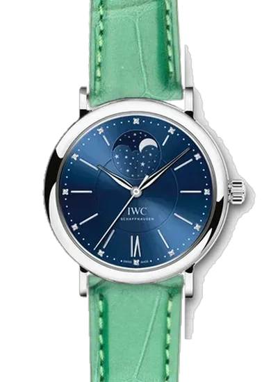 Portofino IW4590-06 con Correa de cocodrilo Millennium Green