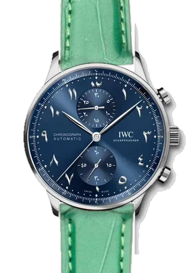 Portugieser IW3714-89 con Cinturino Alligatore Millennium Green