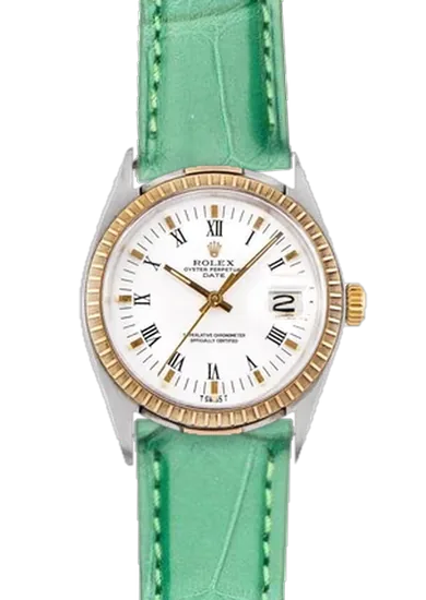 Date 1505 con Cinturino Alligatore Millennium Green