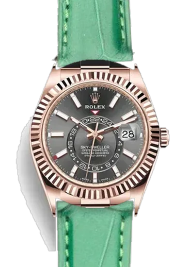 Sky-Dweller 326235-0006 con Cinturino Alligatore Millennium Green