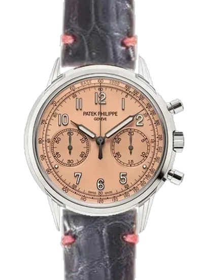Complications 5172G-010 avec Bracelet Alligator Noir avec Surpiqûres Rouge Clair