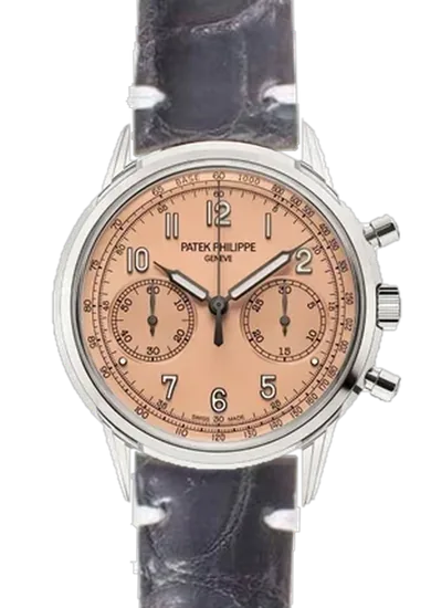Complications 5172G-010 avec Bracelet Alligator Noir avec Bords Blancs