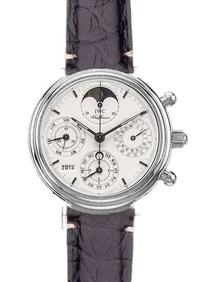 Da Vinci IW9252-08 con Cinturino Alligatore Nero Opaco — Cuciture Minimali