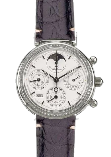Da Vinci IW9253-12 con Cinturino Alligatore Nero Opaco — Cuciture Minimali