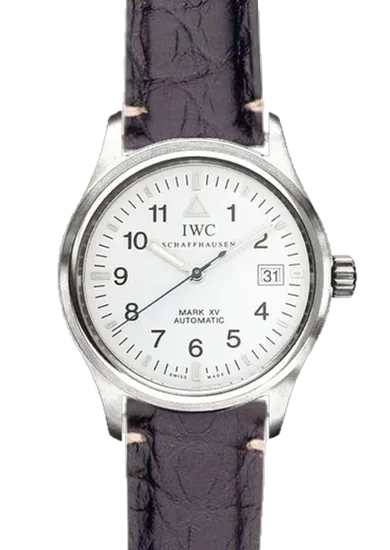 Pilot IW3253-09 con Cinturino Alligatore Nero Opaco — Cuciture Minimali