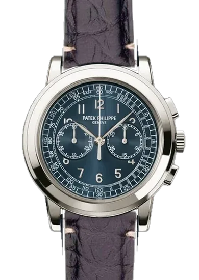 Complications 5070P-001 avec Bracelet alligator noir mat — Coutures minimales