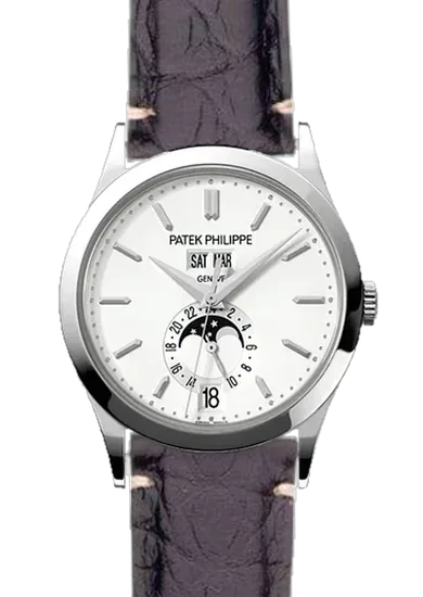 Complications 5396G-011 con Correa de cocodrilo negro mate — Costuras discretas