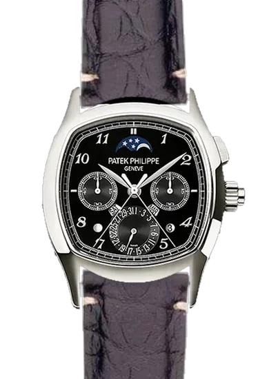 Grand Complications 5951P-013 avec Bracelet alligator noir mat — Coutures minimales