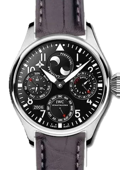Big Pilot IW5026-07 con Cinturino Alligatore Nero Opaco