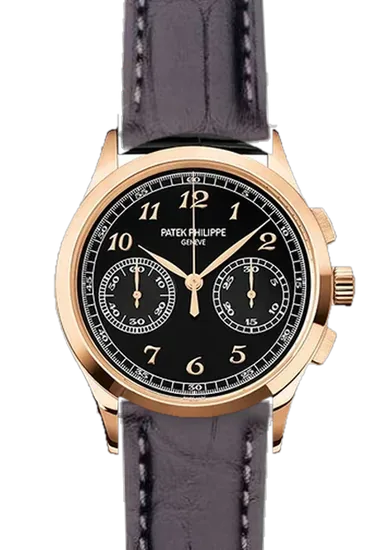 Complications 5170R-010 con Correa de cocodrilo negro mate