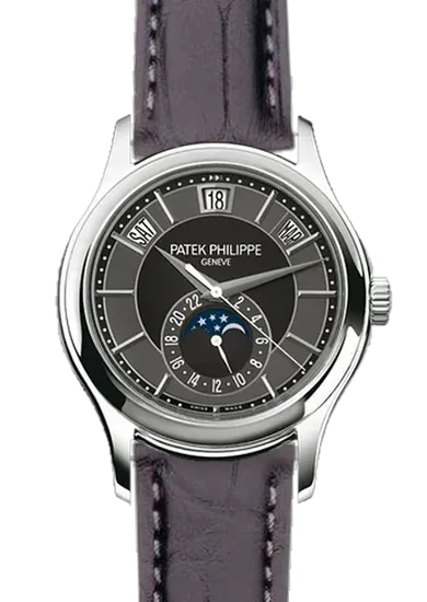 Complications 5205G-010 con Correa de cocodrilo negro mate