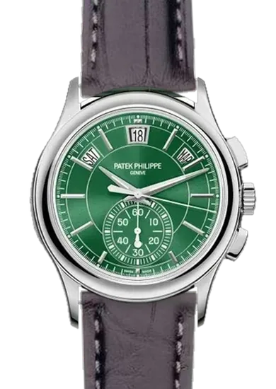 Complications 5905P-014 con Correa de cocodrilo negro mate