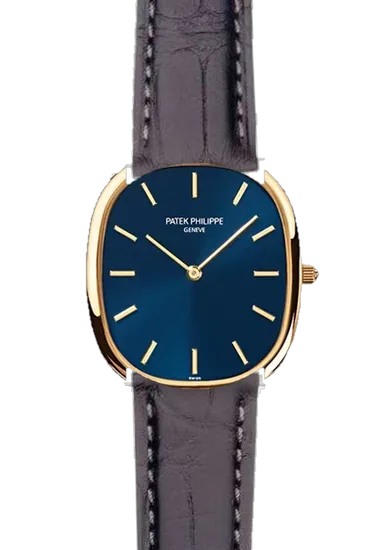 Golden Ellipse 3738/100J-012 avec Bracelet alligator noir mat