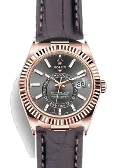 Sky-Dweller 326235-0006 con Cinturino Alligatore Nero Opaco