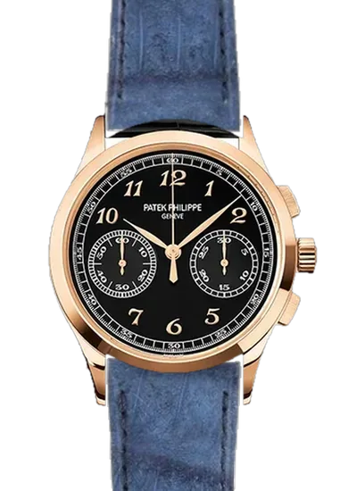 Complications 5170R-010 con Correa de piel de cocodrilo en nubuck azul — Cosida a mano