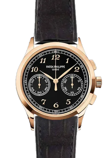 Complications 5170R-010 con Correa de piel de cocodrilo en nubuck negro con costuras a juego cosidas a mano