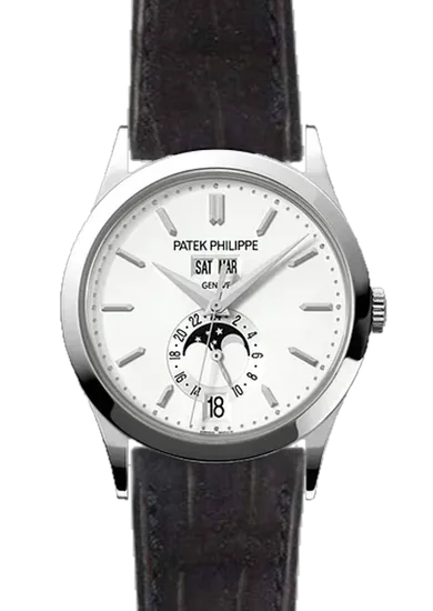 Complications 5396G-011 con Correa de piel de cocodrilo en nubuck negro con costuras a juego cosidas a mano