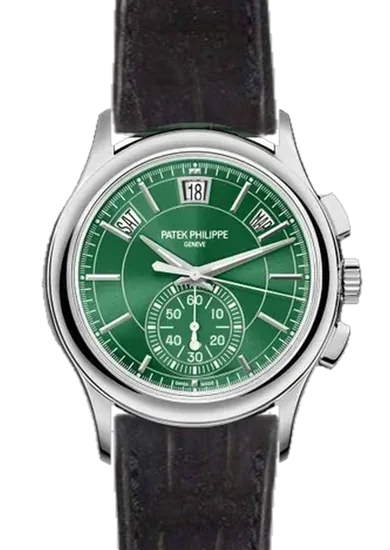 Complications 5905P-014 con Correa de piel de cocodrilo en nubuck negro con costuras a juego cosidas a mano