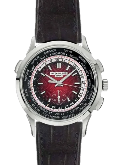 Complications 5930G-011 avec Bracelet Alligator Nubuck Noir avec Surpiqûre Ton sur Ton Faite Main
