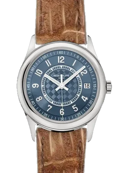 Calatrava 6007A-001 mit Alligator-Nubuk-Armband GOLD — handgenäht