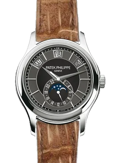 Complications 5205G-010 con Correa de nubuck de cocodrilo GOLD — Cosida a mano