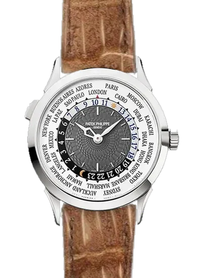 Complications 5230G-001 con Correa de nubuck de cocodrilo GOLD — Cosida a mano