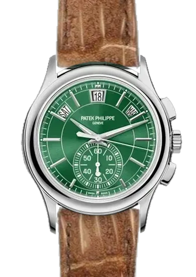 Complications 5905P-014 con Correa de nubuck de cocodrilo GOLD — Cosida a mano