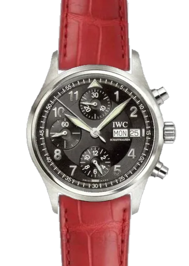 Pilot IW3706-15 con Correa de cocodrilo rojo resistente al agua