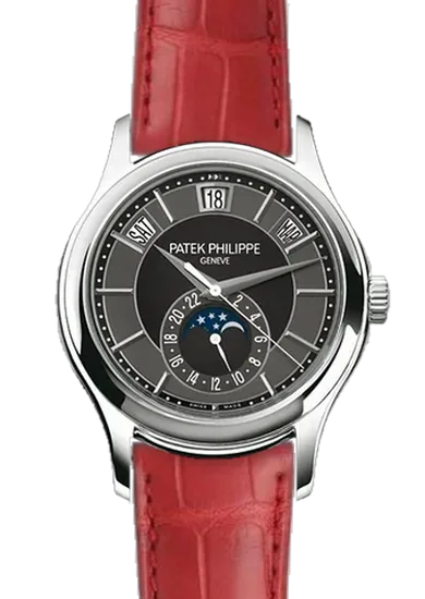 Complications 5205G-010 con Correa de cocodrilo rojo resistente al agua