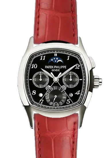 Grand Complications 5951P-013 avec Bracelet Alligator Rouge Résistant à l'Eau