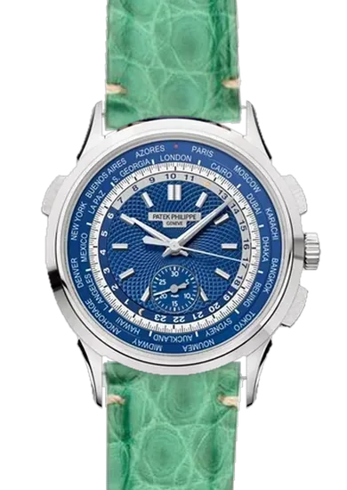 Complications 5930G-010 avec Bracelet Alligator Vert Millennium — Coutures Minimalistes