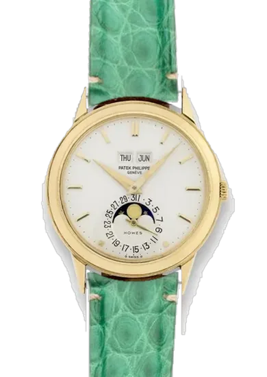 Grand Complications 3448J Howes with Millennium Green Alligator Strap — Minimal Stitching