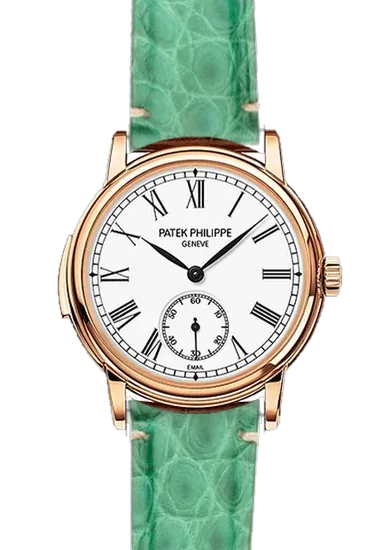 Grand Complications 5078R-001 con Cinturino Alligatore Verde Millennium — Cuciture Minimali