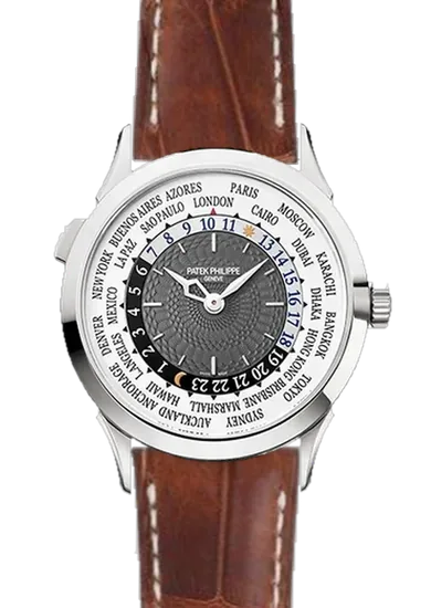 Complications 5230G-001 con Correa de cocodrilo vintage color coñac cosida a mano