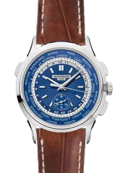 Complications 5930G-010 avec Bracelet alligator vintage cognac cousu main