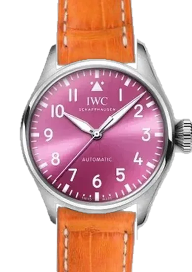 Big Pilot IW3293-05 avec Bracelet alligator orange mat cousu main