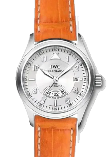 Pilot IW3251-10 con Cinturino Caiman Arancio Opaco Cucito a Mano