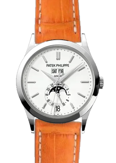 Complications 5396G-011 con Correa de caimán naranja mate cosida a mano