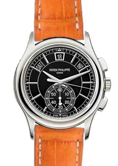 Complications 5905P-010 con Cinturino Caiman Arancio Opaco Cucito a Mano