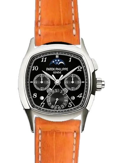 Grand Complications 5951P-013 avec Bracelet alligator orange mat cousu main