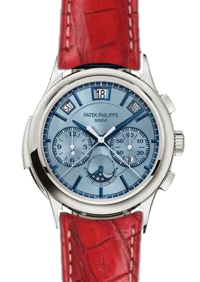 Grand Complications 5308G-001 avec Bracelet Caiman Latirostris Rouge Mat — Cousu Main