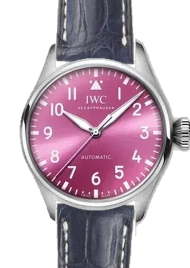 Big Pilot IW3293-05 avec Bracelet Caïman Mat Bleu Cousu Main