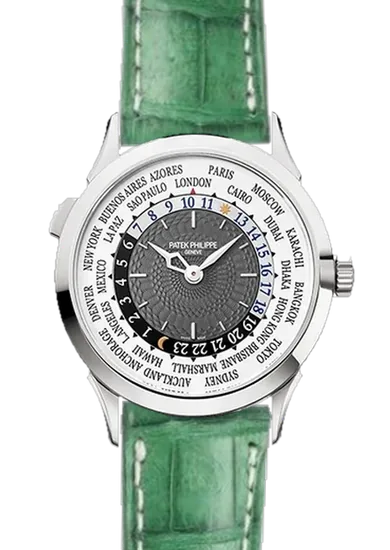 Complications 5230G-001 con Correa de caimán mate verde militar — Cosida a mano