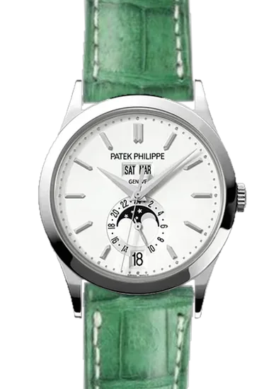 Complications 5396G-011 con Correa de caimán mate verde militar — Cosida a mano