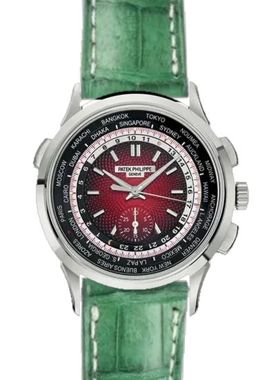 Complications 5930G-011 avec Bracelet Caïman Mat Vert Militaire — Cousu Main
