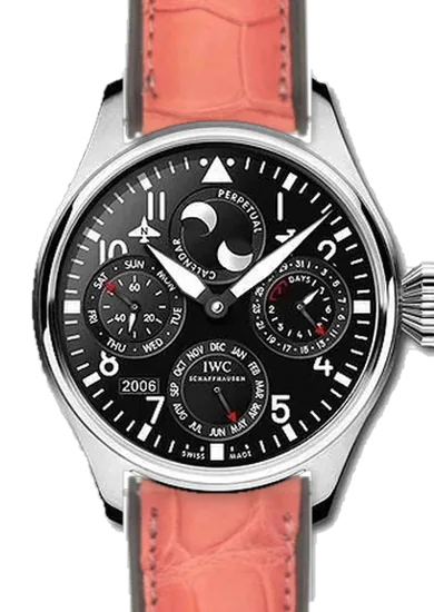 Big Pilot IW5026-07 con Cinturino in Caucciù e Alligatore Rosa